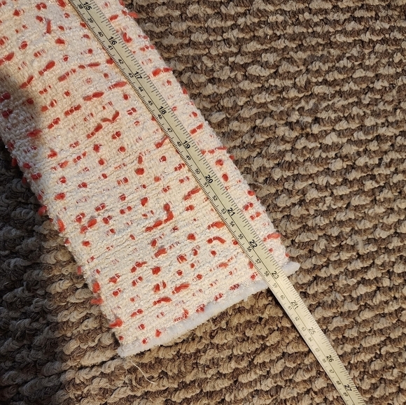 Rebecca Taylor Beckie Tweed Jacket White/Red Women's Size 4 - Picture 8 of 11